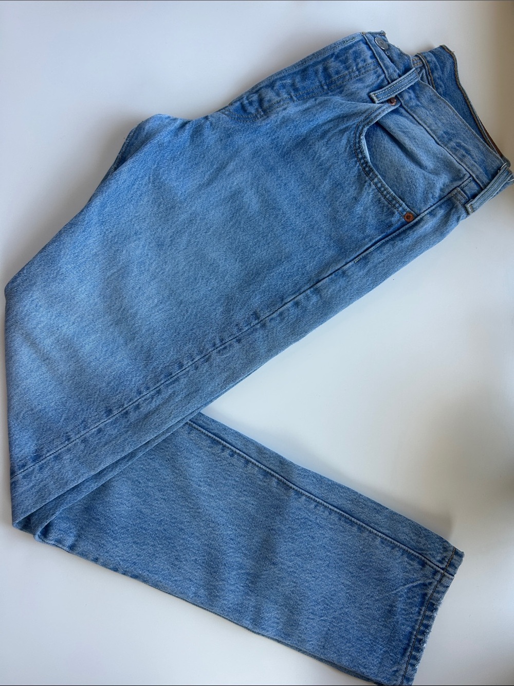 Levi's Light Blue High-Rise  501 Slim Jeans